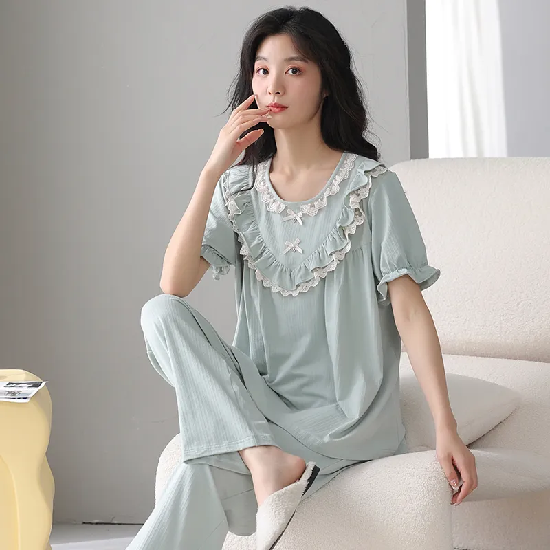 MADALLO Pajama Set Women's Lake Blue-3