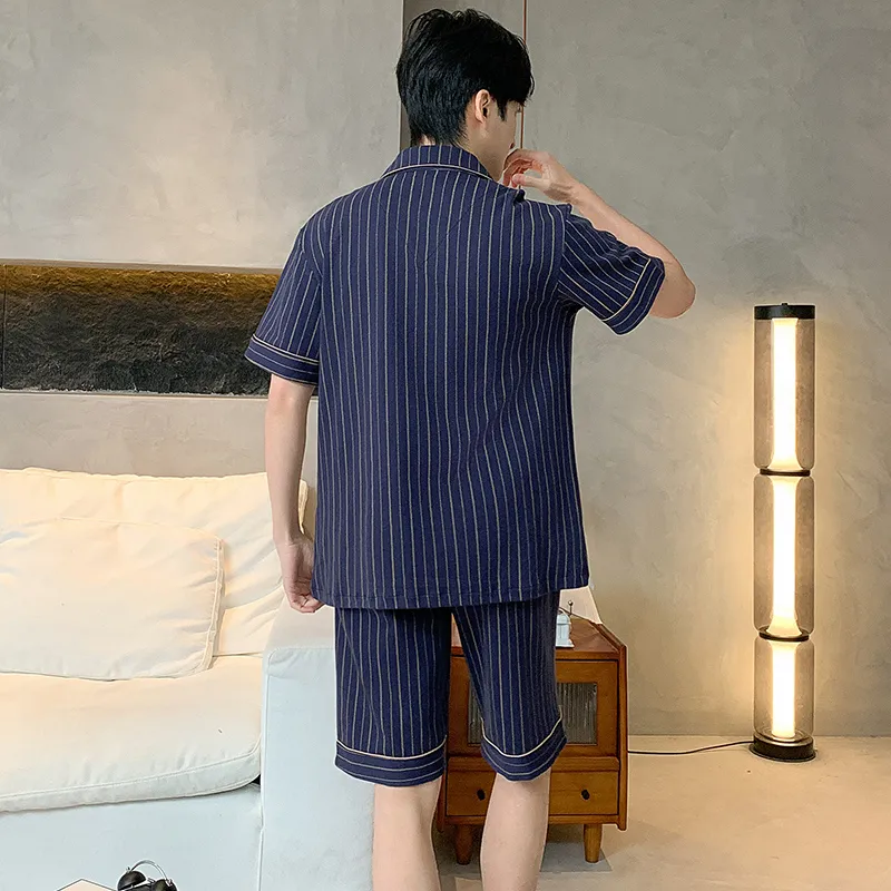 MADALLO Pajama Set Men's Navy Blue-5