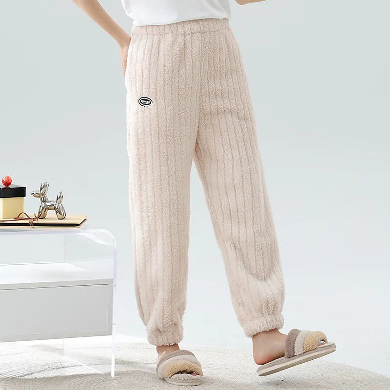 MADALLO Pajama Pants Women's Apricot-3