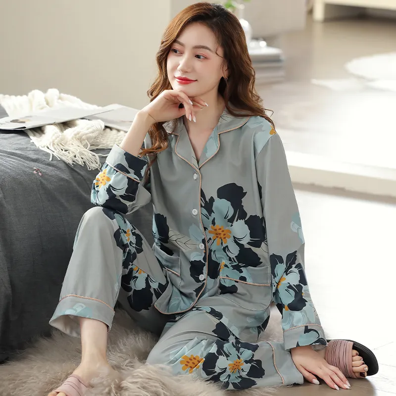 MADALLO Pajama Set Women's Steel Blue-2