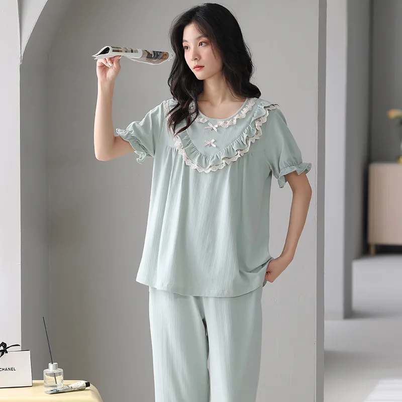 MADALLO Pajama Set Women's Lake Blue-4