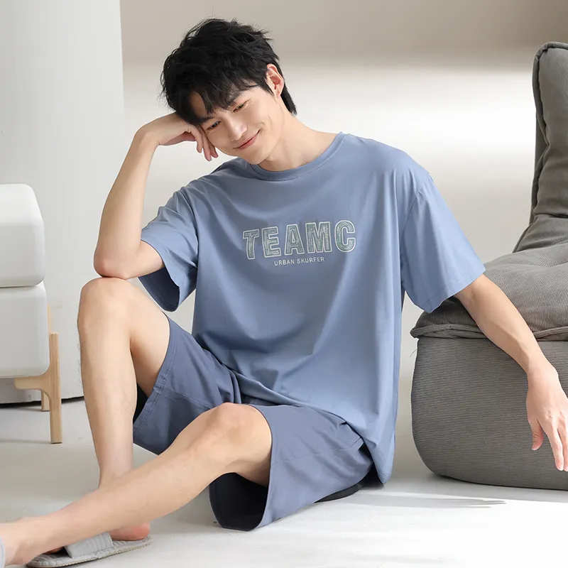 MADALLO Pajama Set Men's Sky Blue-3