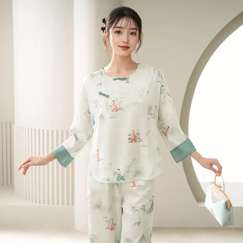 MADALLO Pajama Set Women's Green-3