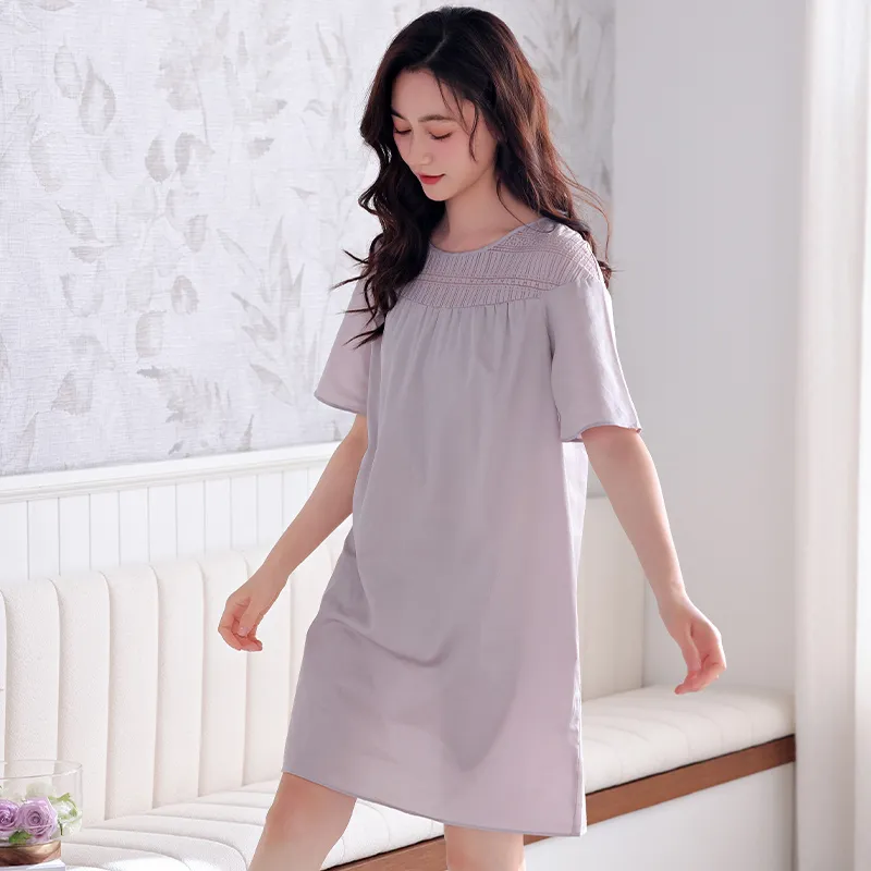 MADALLO Nightgown Women's Light Purple-5