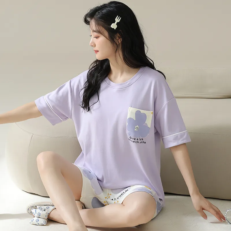MADALLO Pajama Set Women's Light Lavender-3