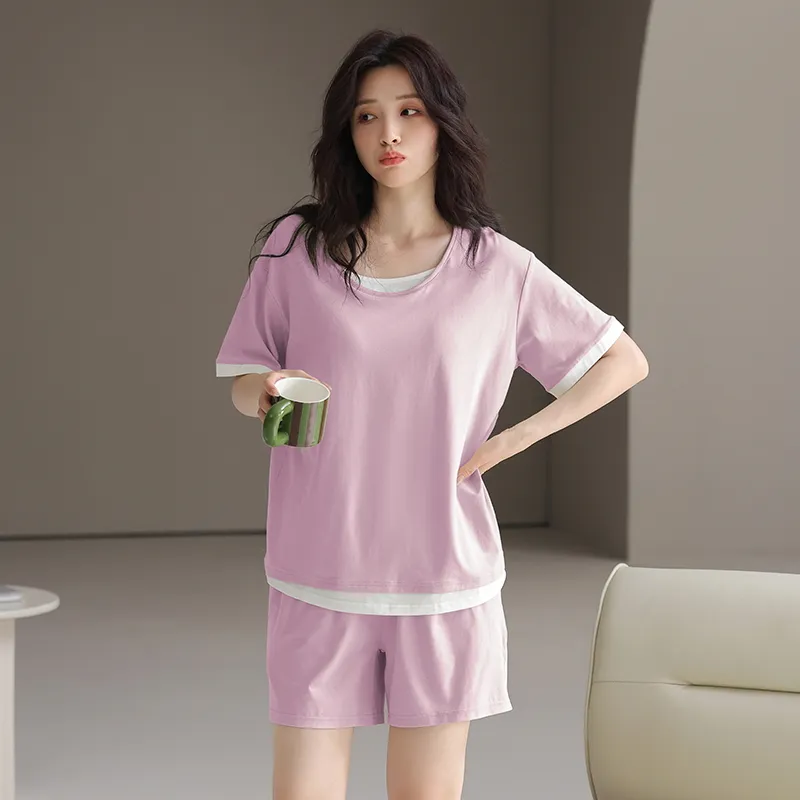 MADALLO Pajama Set Women's Light Purple-2