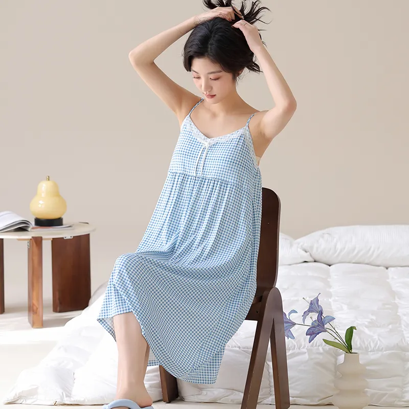 MADALLO Nightgown Women's Sky Blue-3