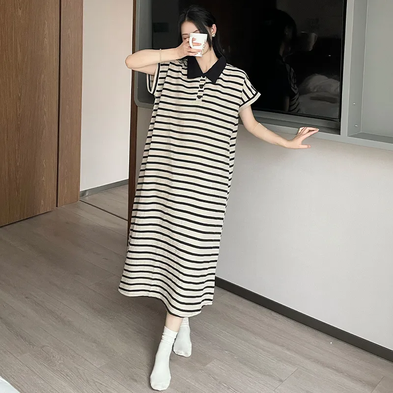 MADALLO Nightgown Women's Black White-5