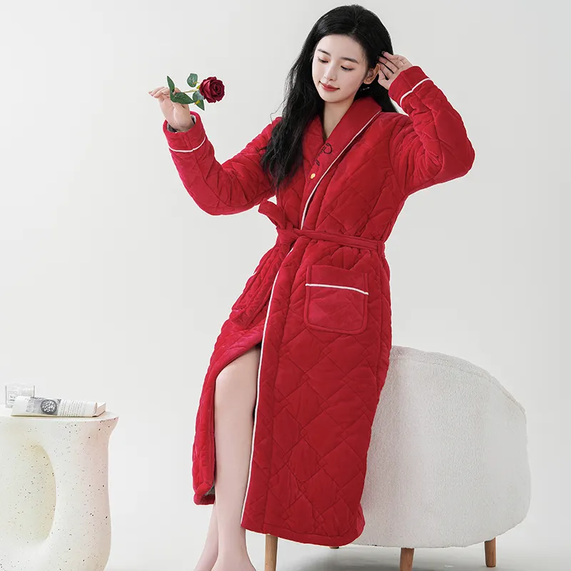 MADALLO Women's Bath Robes-3