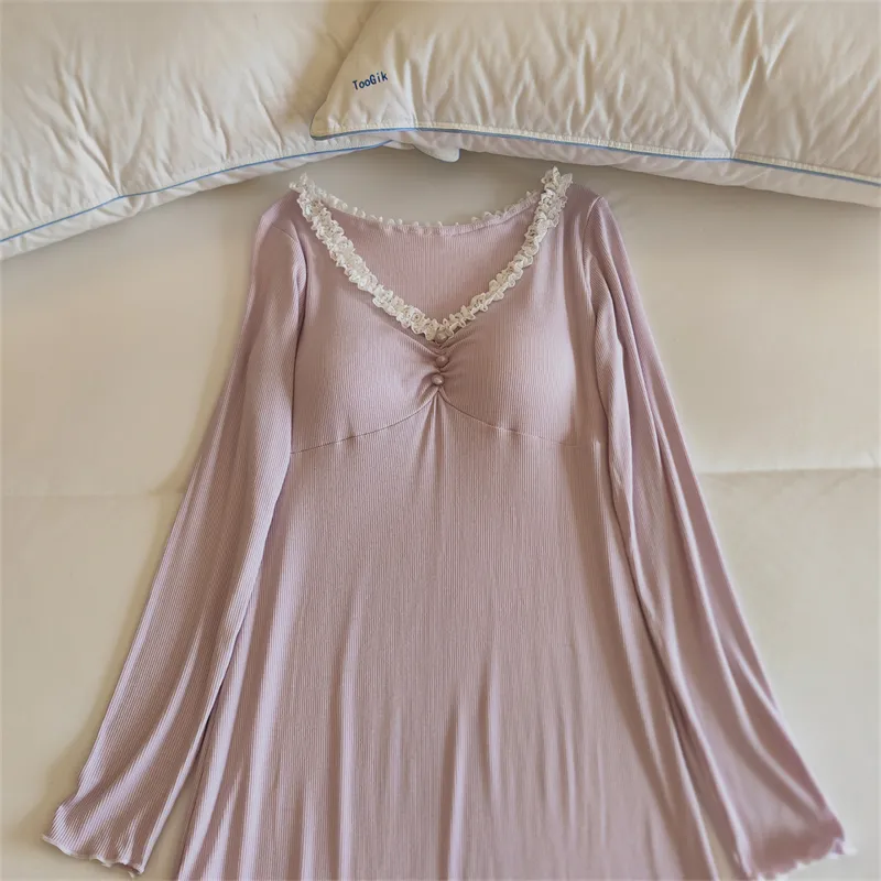 MADALLO Women's Nightgowns-11
