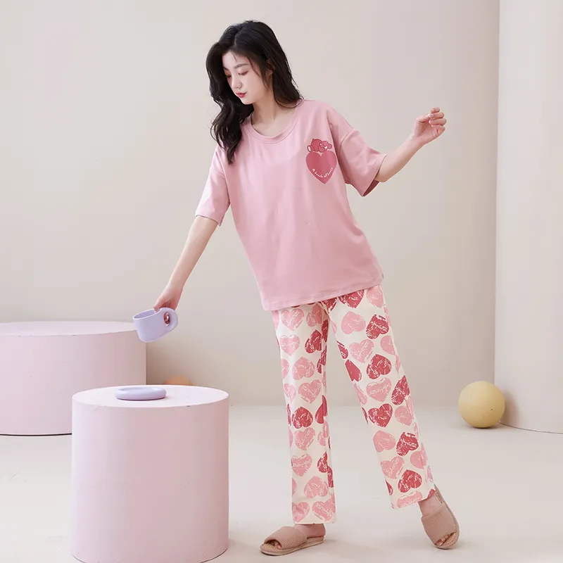 MADALLO Pajama Set Women's Peach-7
