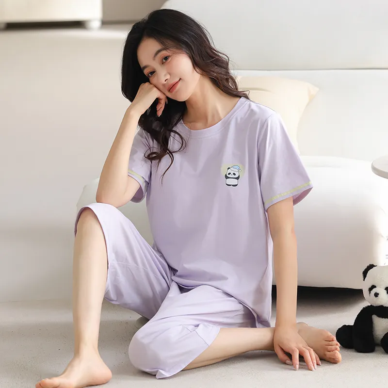 MADALLO Pajama Set Women's Light Purple-5