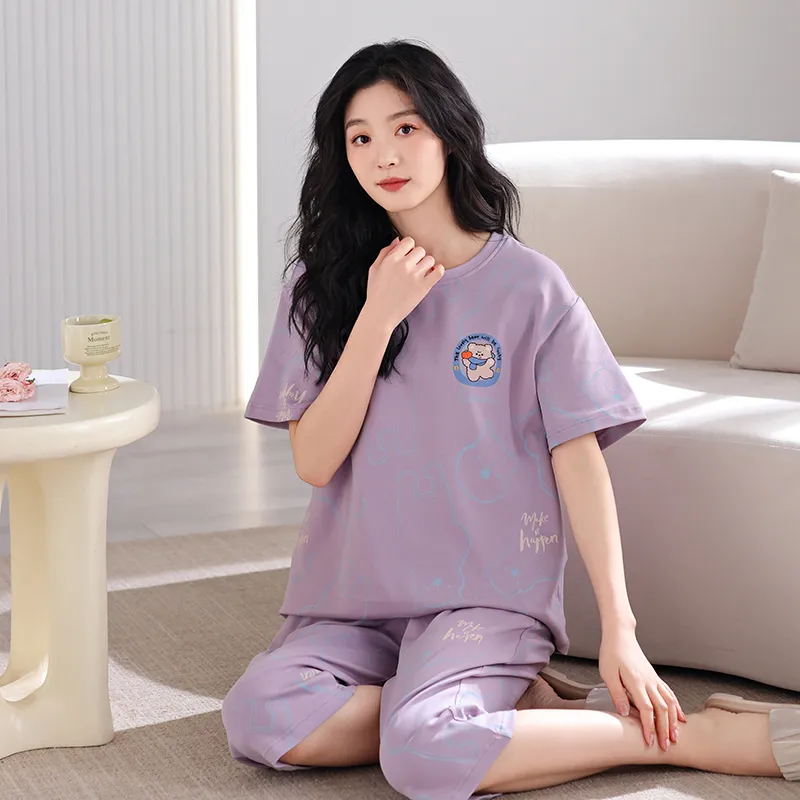 MADALLO Pajama Set Women's Dark Purple-5