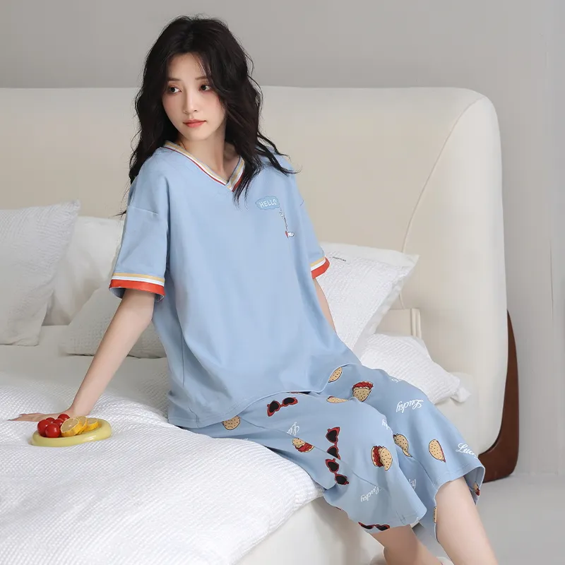 MADALLO Pajama Set Women's Sky Blue-6