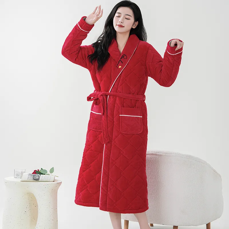 MADALLO Women's Bath Robes-4