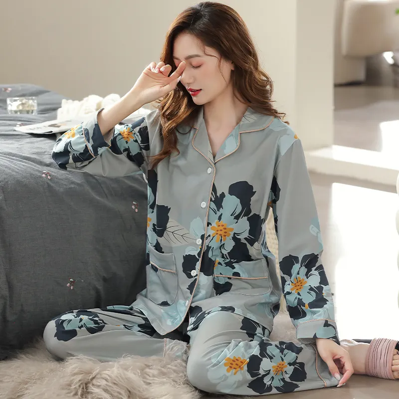 MADALLO Pajama Set Women's Steel Blue-3
