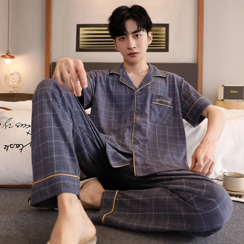 MADALLO Pajama Set Men's Dusty Blue-4
