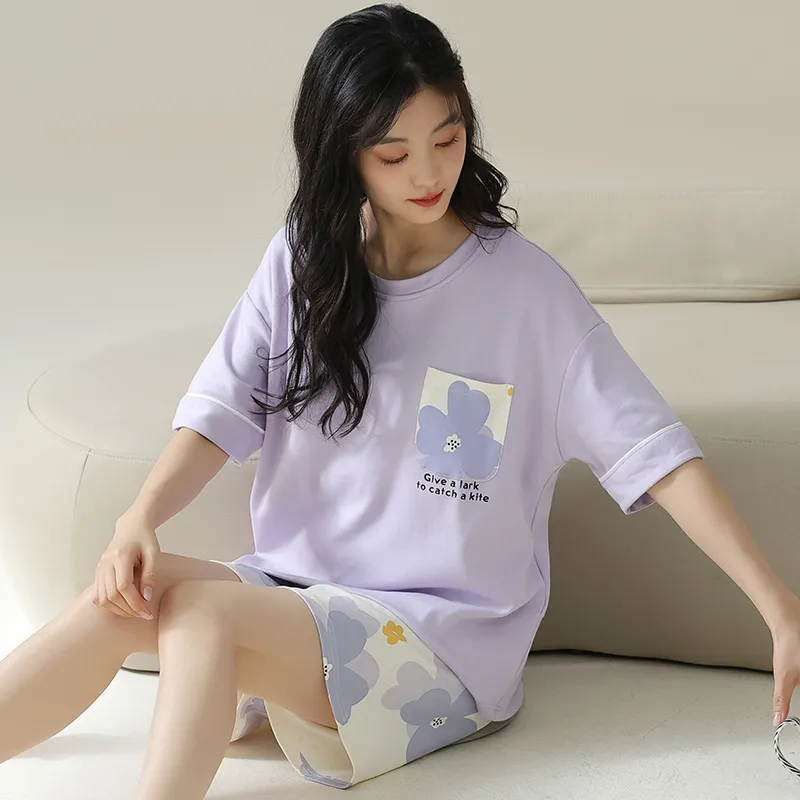 MADALLO Pajama Set Women's Light Lavender-4