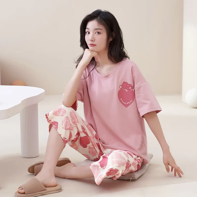 MADALLO Pajama Set Women's Peach-3