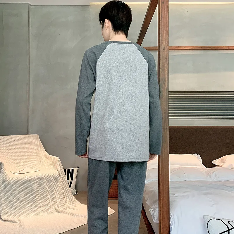 MADALLO Pajama Set Men's Light Heather Gray-1