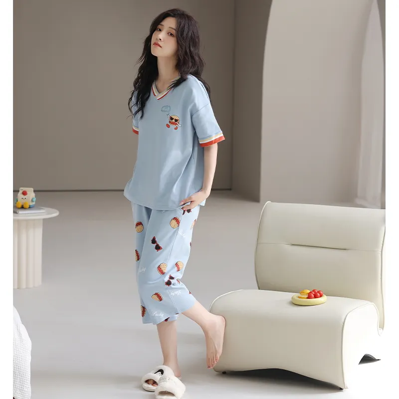 MADALLO Pajama Set Women's Sky Blue-4