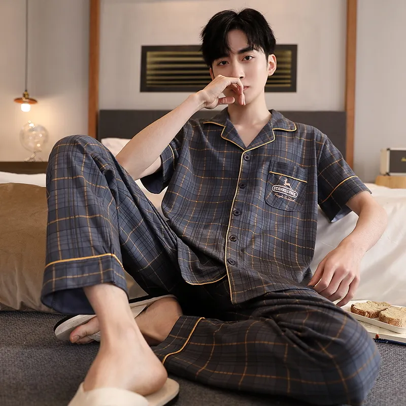MADALLO Pajama Set Men's Dusty Blue-4