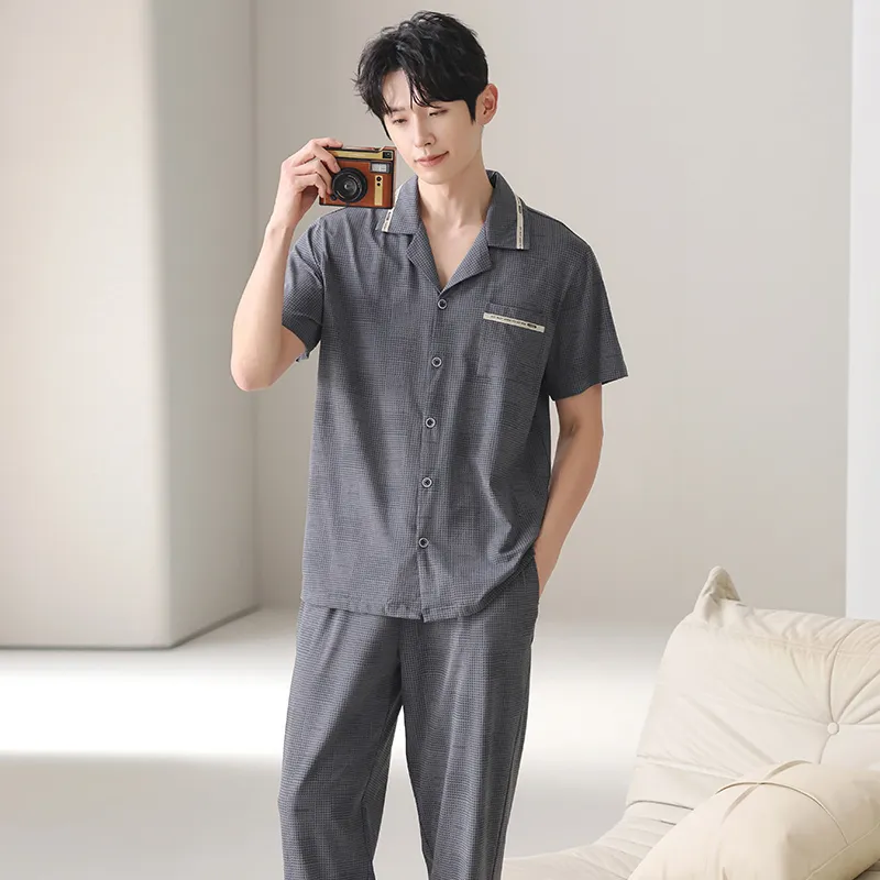 MADALLO Pajama Set Men's Dark Gray-1