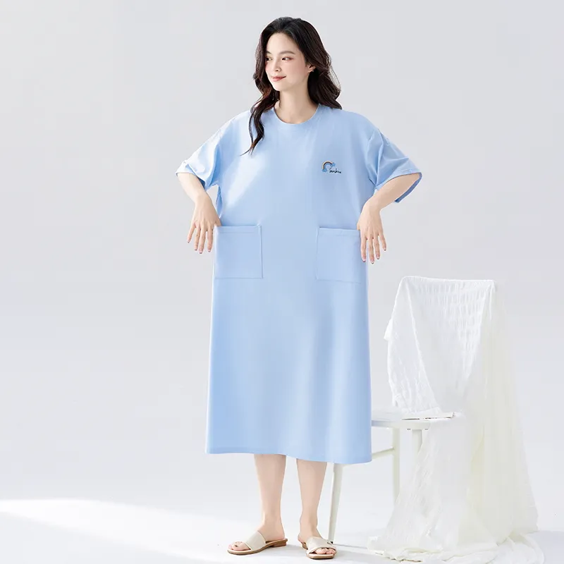 MADALLO Nightgown Women's Sky Blue-4