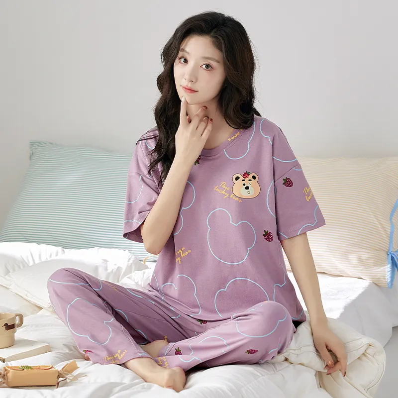 MADALLO Pajama Set Women's Dark Purple-6
