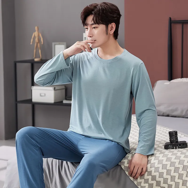 MADALLO Pajama Set Men's Pea Green-3
