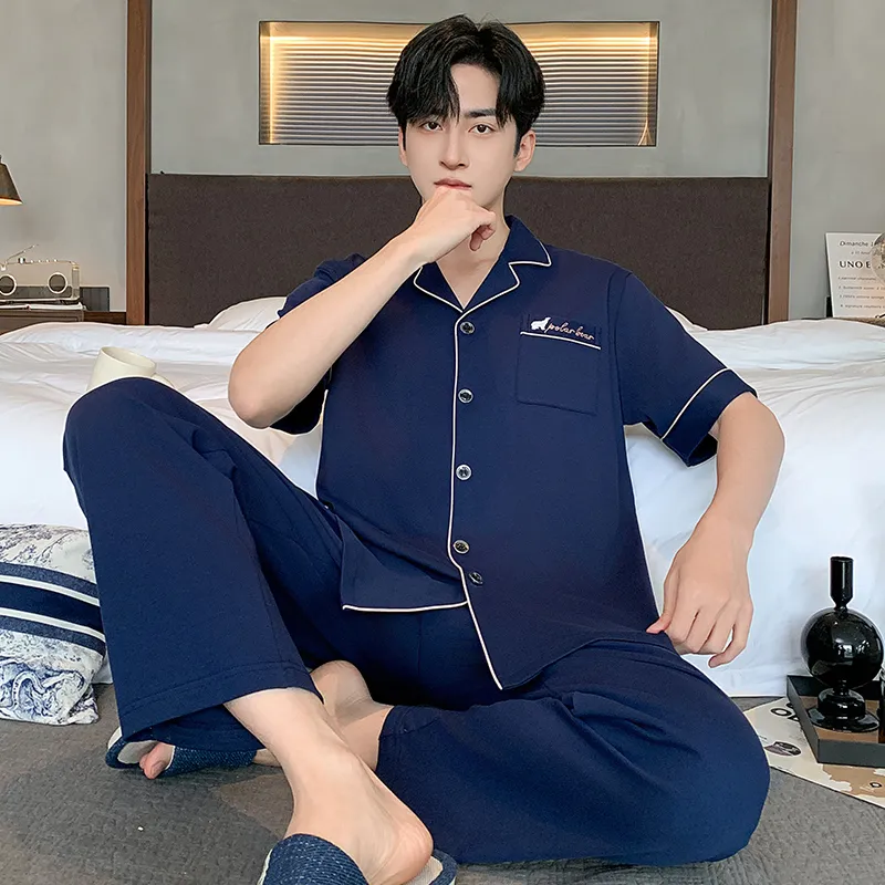 MADALLO Pajama Set Men's Dark Blue-3