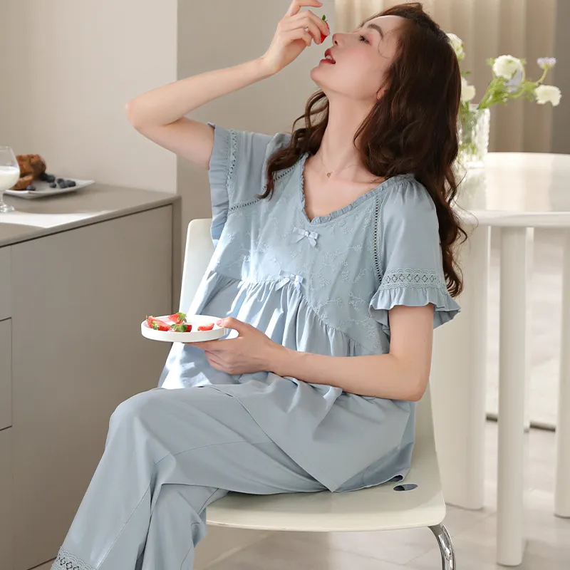 MADALLO Pajama Set Women's Sky Blue-3