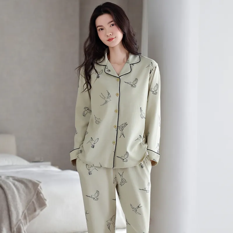 MADALLO Pajama Set Women's Light Green-4