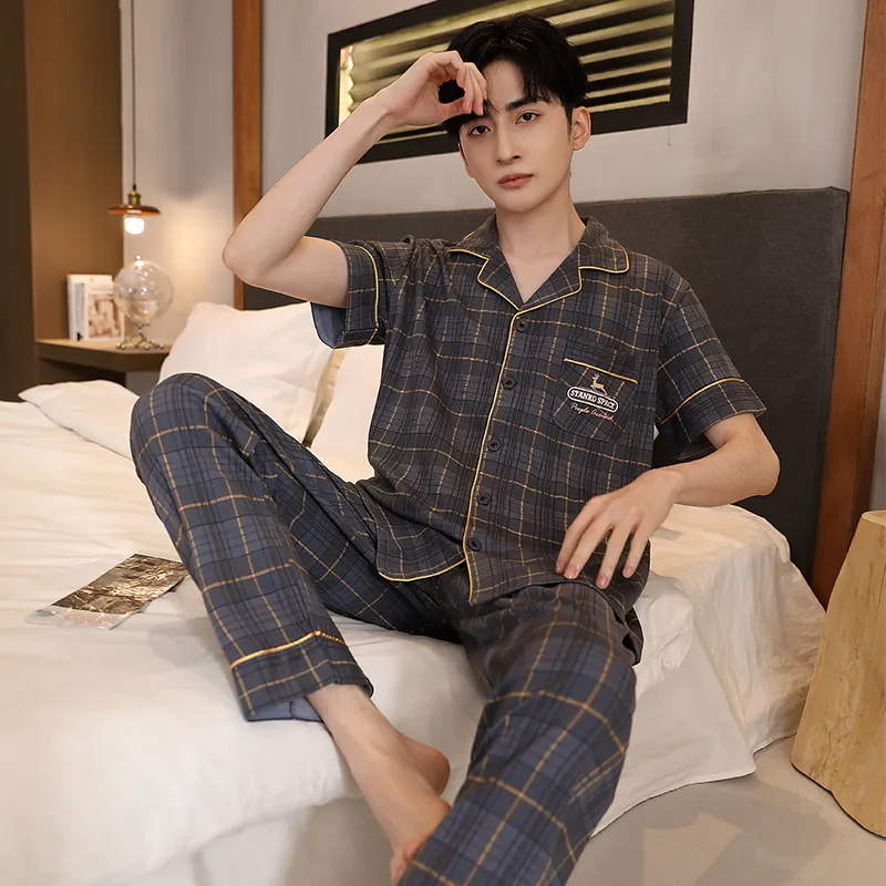 MADALLO Pajama Set Men's Dusty Blue-1