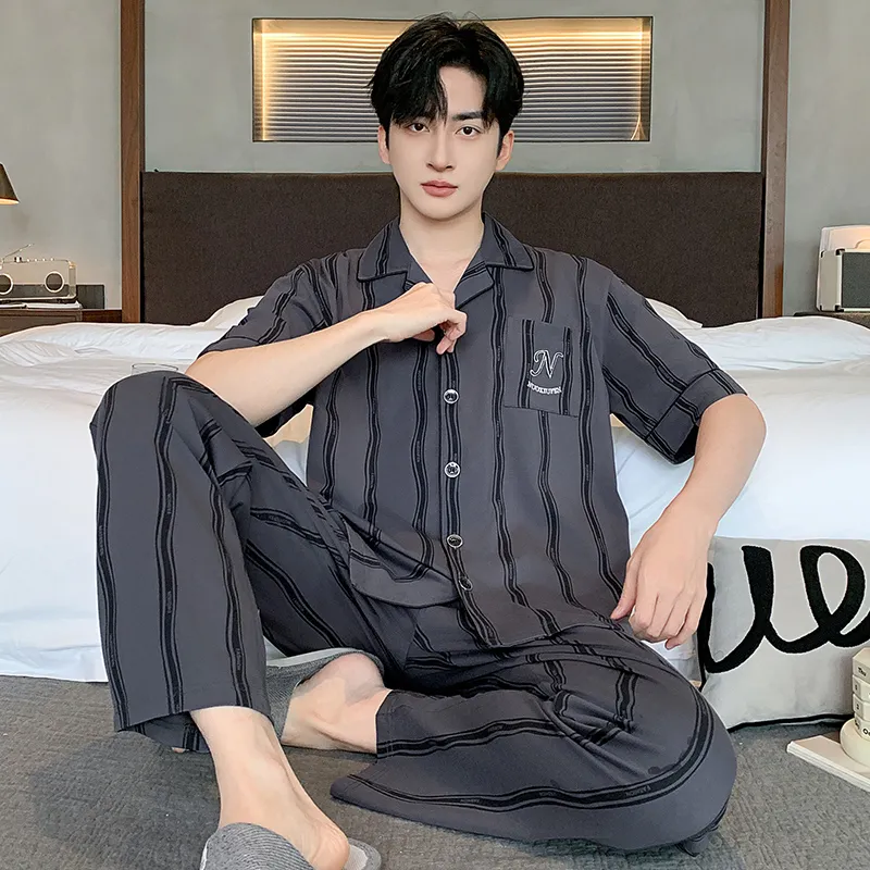 MADALLO Pajama Set Men's Dark Gray-5