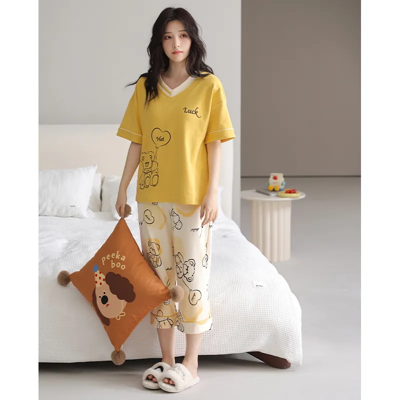 MADALLO Pajama Set Women's Yellow-2