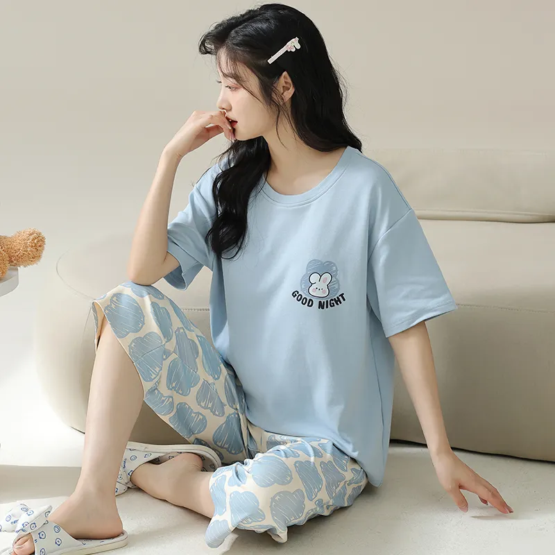 MADALLO Pajama Set Women's Sky Blue-5