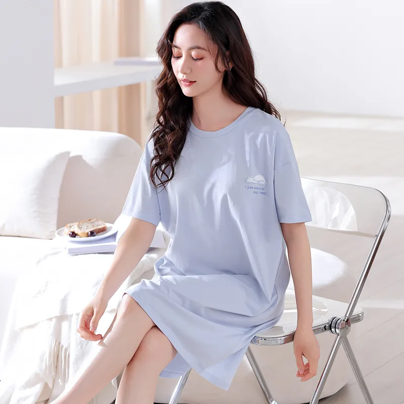 MADALLO Nightgown Women's Sky Blue-4