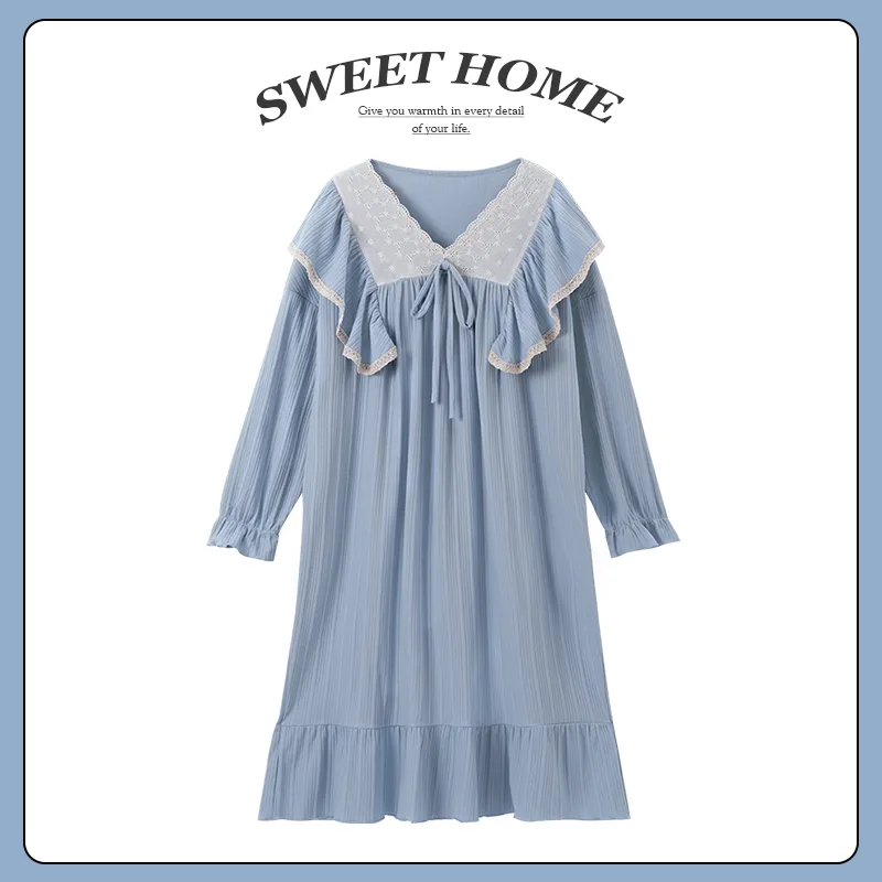 MADALLO Nightgown Women's Sky Blue-1