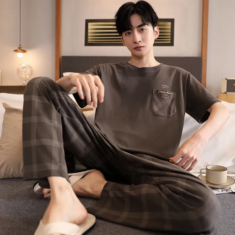 MADALLO Pajama Set Men's Dark Brown-4