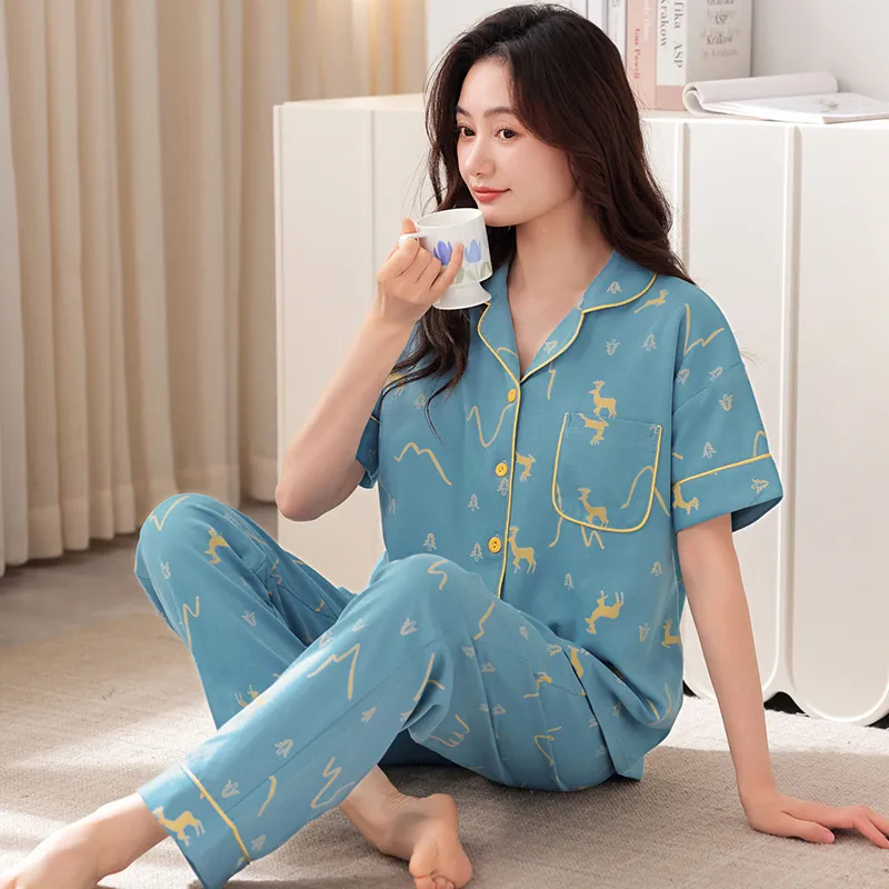 MADALLO Pajama Set Women's Sky Blue-3