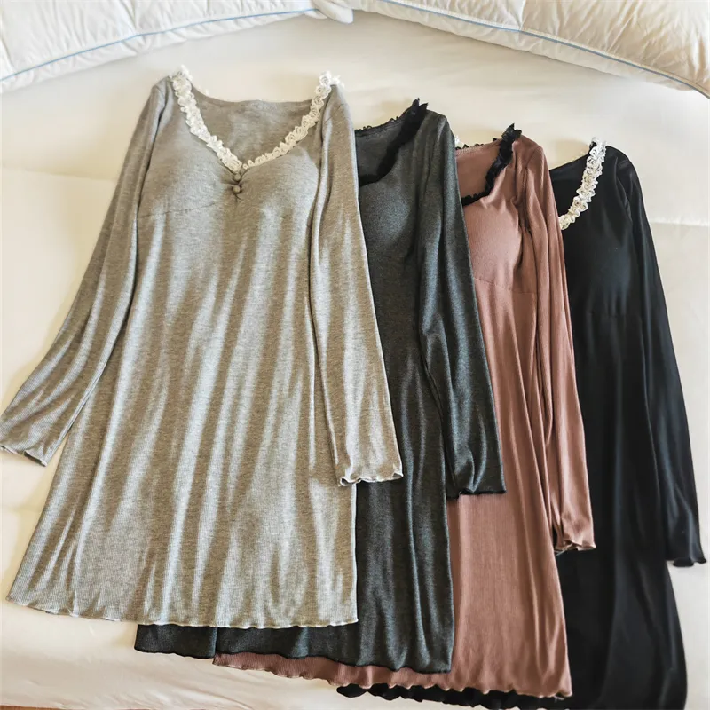 MADALLO Women's Nightgowns-56