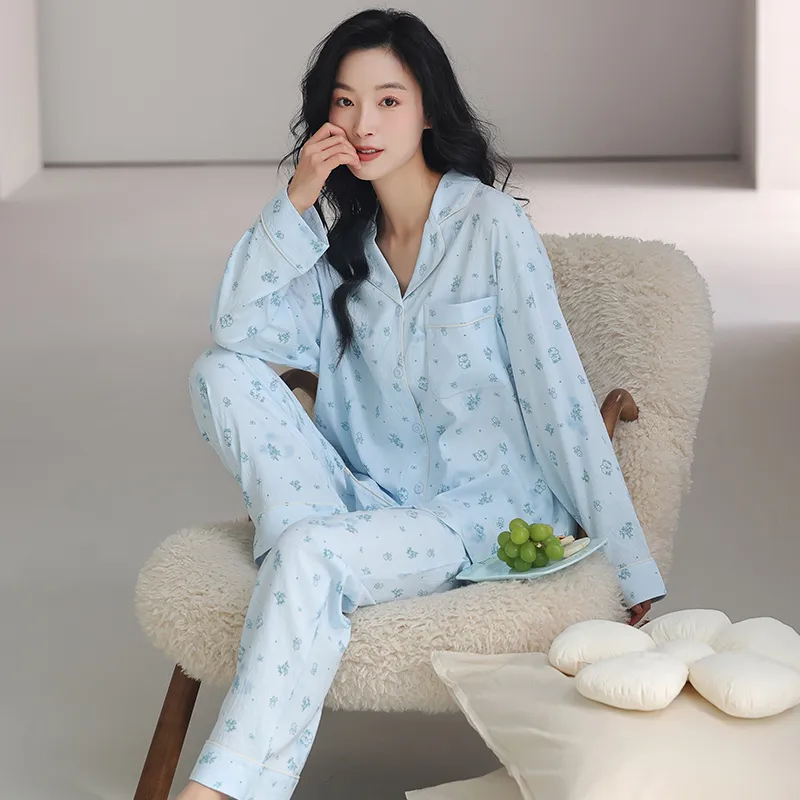MADALLO Pajama Set Women's Lake Blue-4