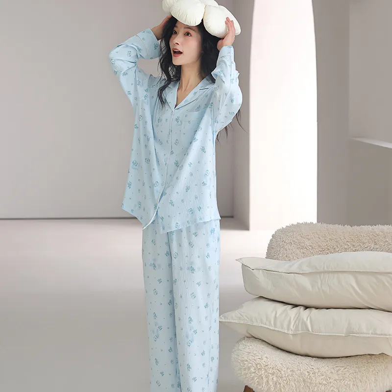 MADALLO Pajama Set Women's Lake Blue-5