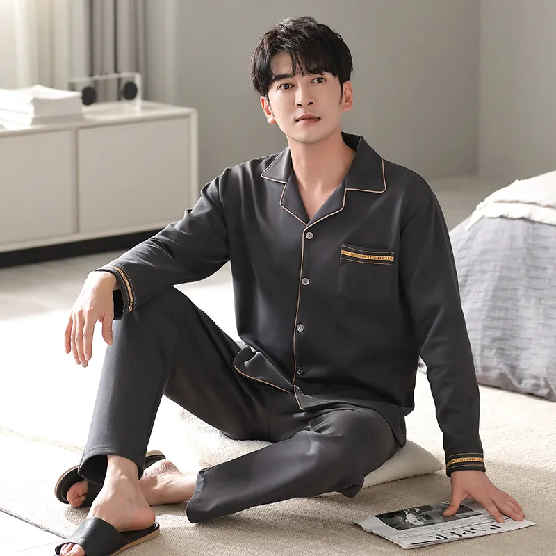 MADALLO Pajama Set Men's Dark Gray-1