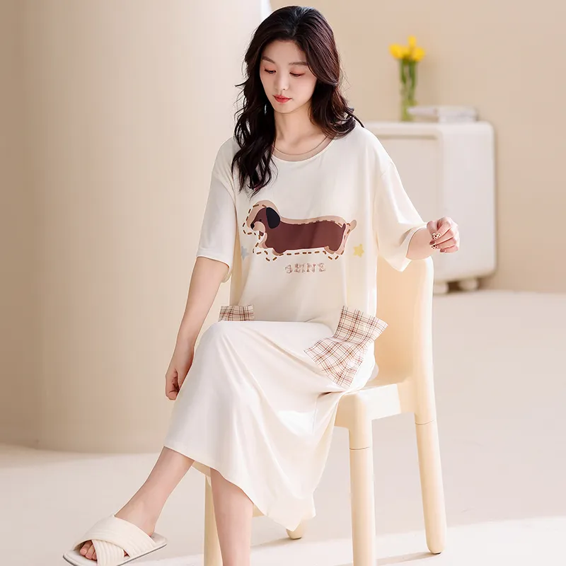 MADALLO Nightgown Women's Apricot-3