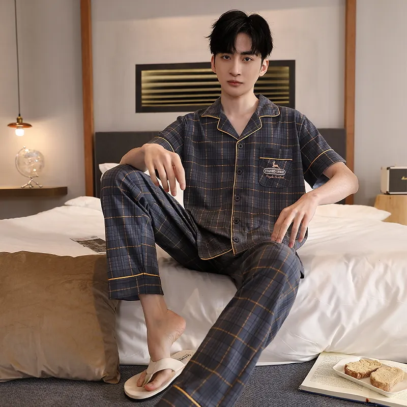 MADALLO Pajama Set Men's Dusty Blue-2