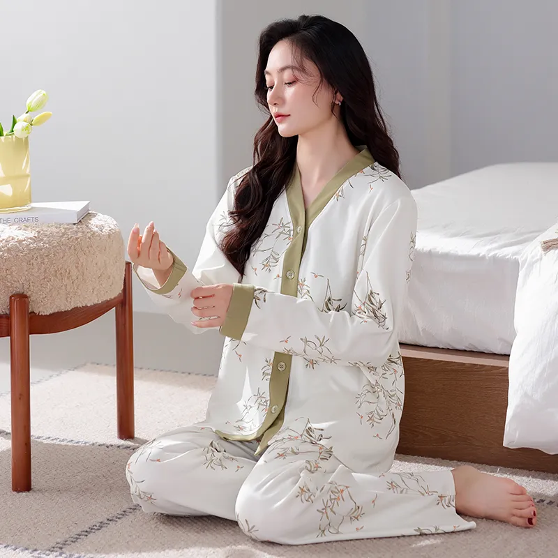 MADALLO Pajama Set Women's Olive Green-4