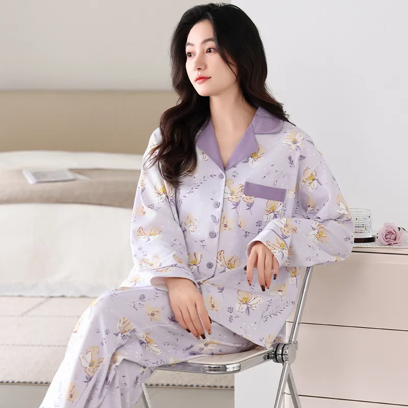 MADALLO Pajama Set Women's Light Purple-3