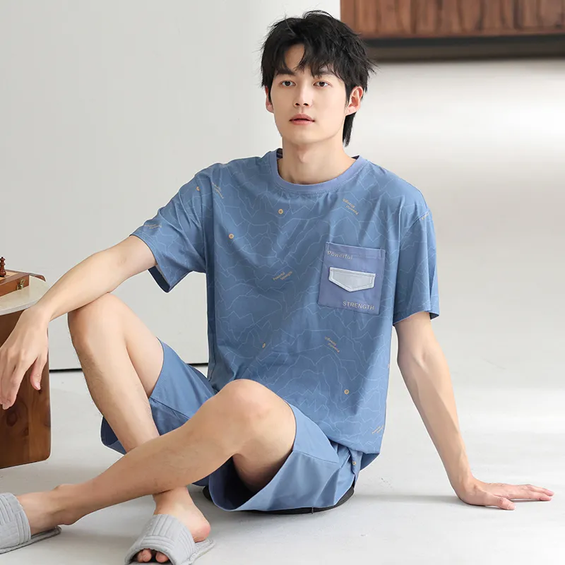 MADALLO Pajama Set Men's Dodger Blue-1